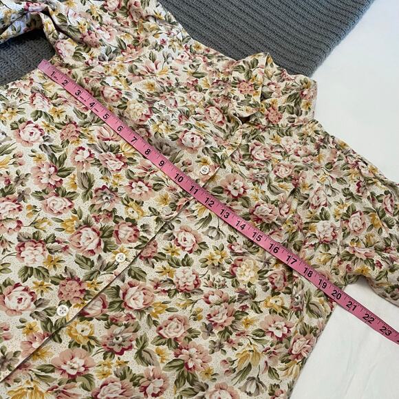 Frontier Classic Floral Print Western Top Womens Size Medium Cowgirl Yellowstone - Picture 4 of 7